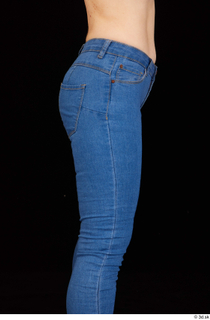 Rania blue jeans casual dressed hips thigh 0007.jpg